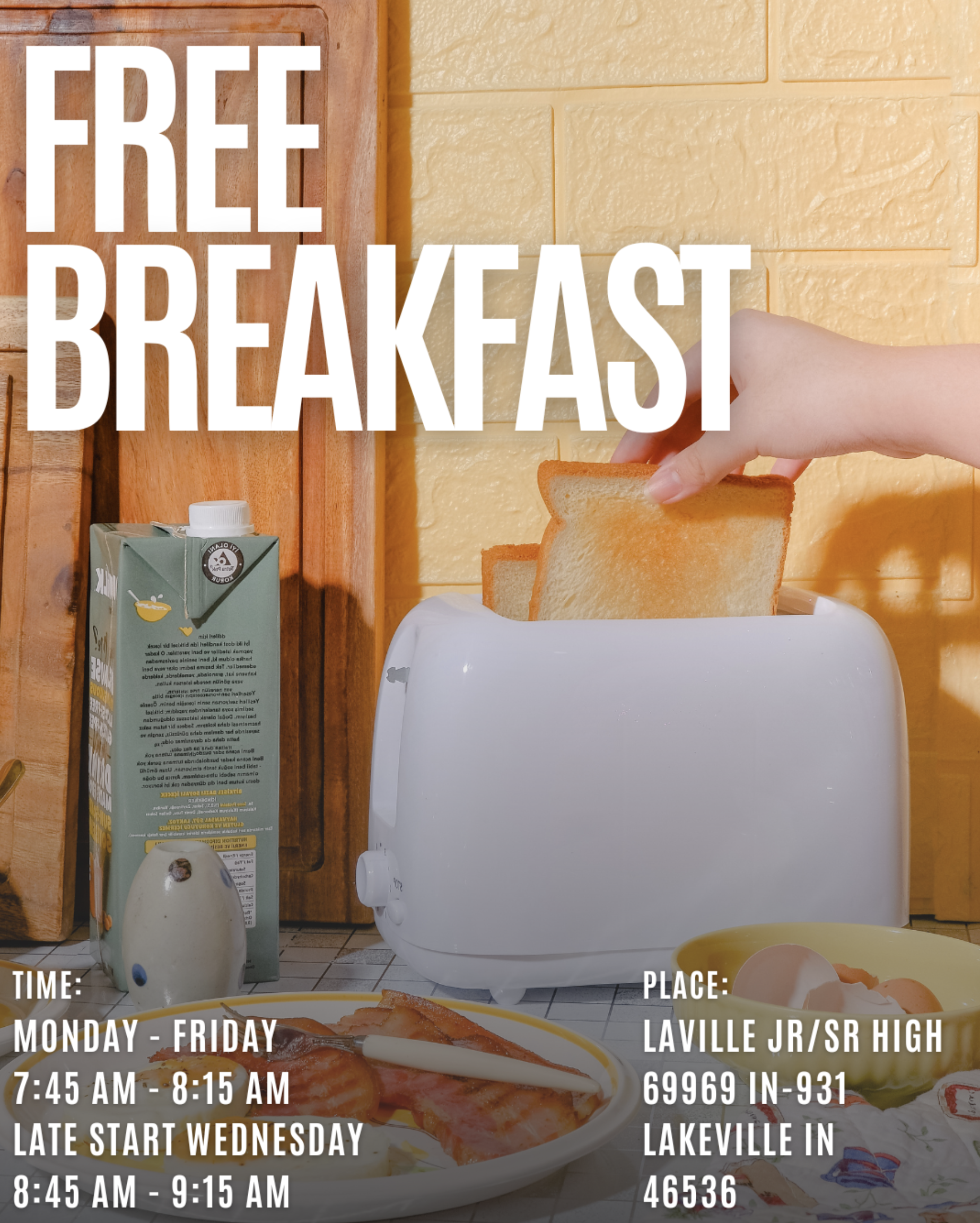 LHS Free Breakfast Graphic